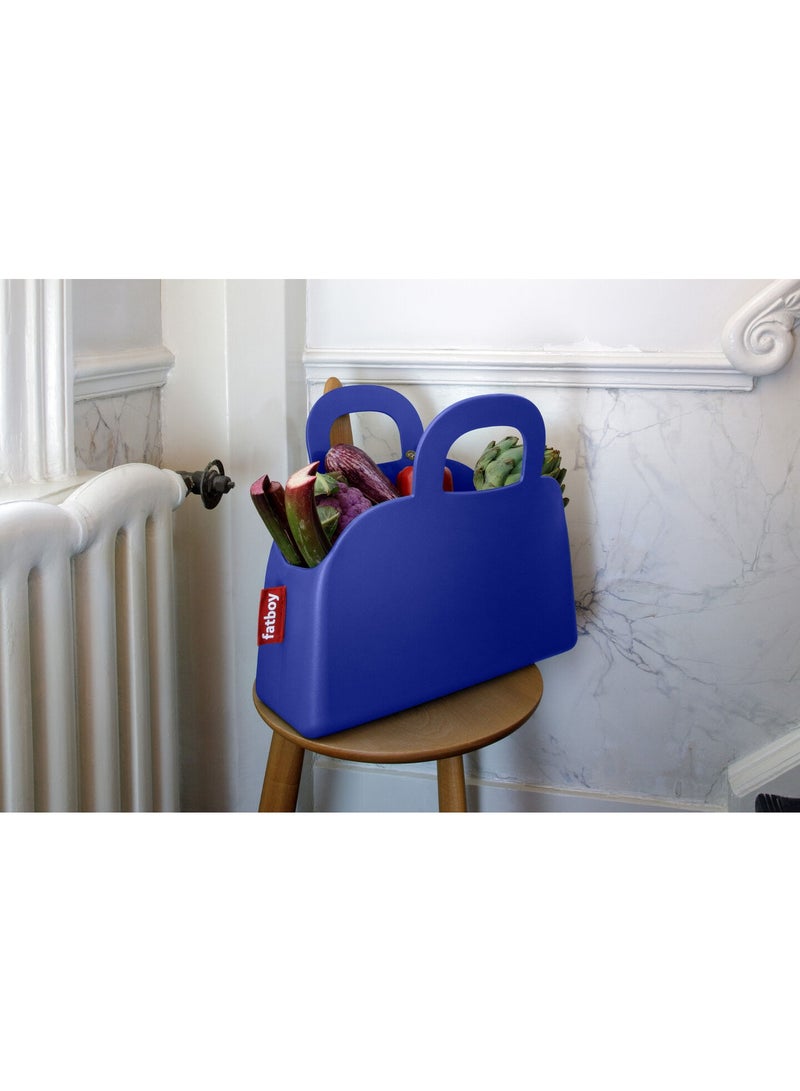 Fatboy Sjopper-Kees Shopper Bag | Carries up to 10 kg | Lightweight | Holds water with no leaks | Stands up on its own | 47 x 17 x 44 cm | Ethylene-vinyl acetate | Shock Blue - Image 2